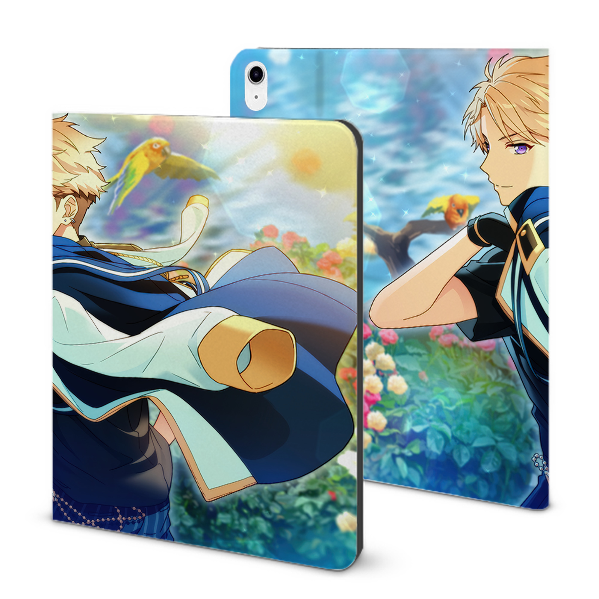 （画像用） あんさんぶるスターズ! Ensemble Stars IPad ケース ブック型 PUレザー TPU 耐衝撃 軽量 薄型 ペン収納なし 全面保護 IPad 各モデル対応